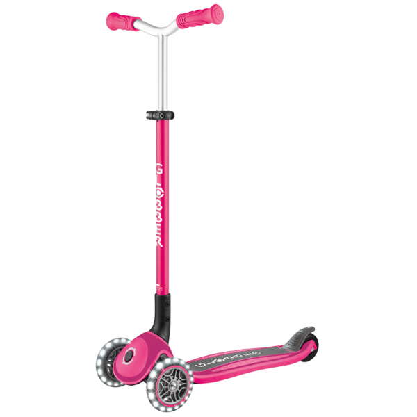 Globber Master Işıklı Katlanabilir Scooter - Fuşya