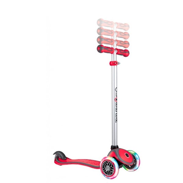 Globber Evo Go Up Comfort Işıklı Scooter - Kırmızı