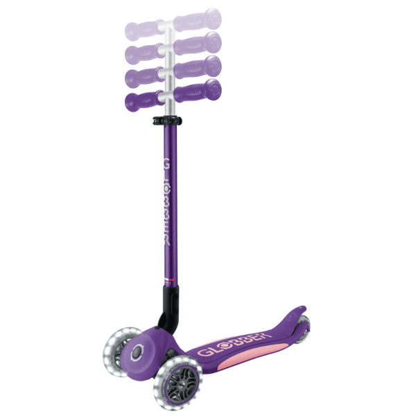 Globber Elite Deluxe Işıklı Scooter - Koyu Mor