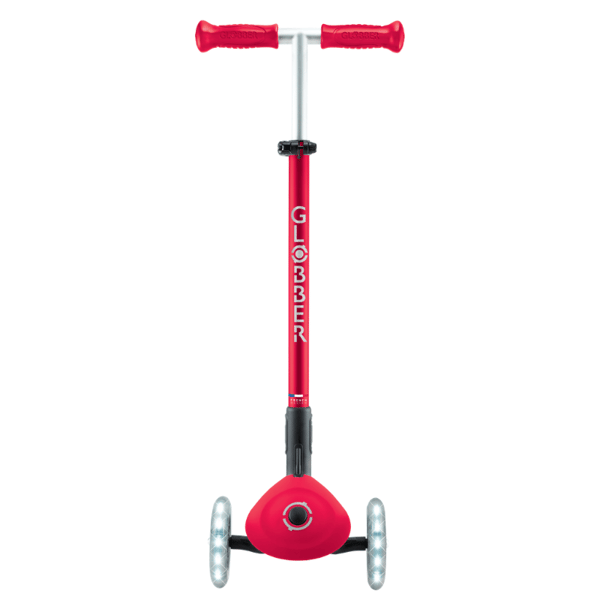 Globber Elite Deluxe Işıklı Scooter - Kırmızı