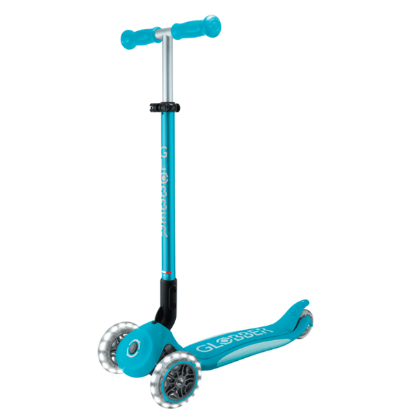Globber Elite Deluxe Işıklı Scooter - Mavi
