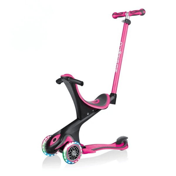 Globber Evo Go Up Comfort Işıklı Scooter - Pembe