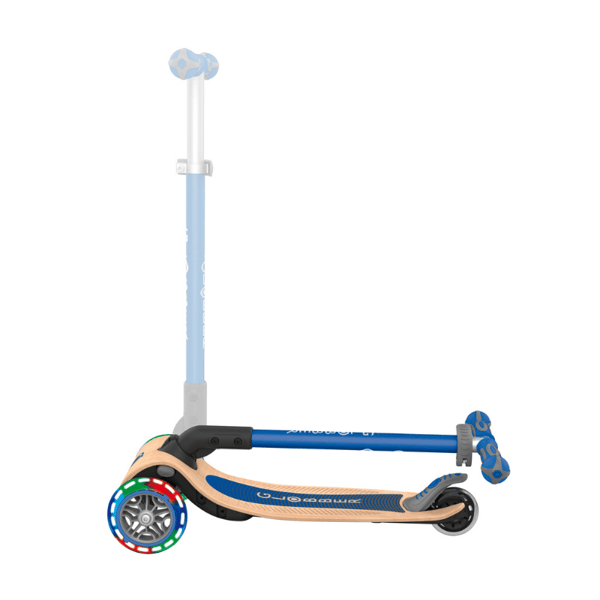 Globber Primo Wood Katlanabilir Işıklı Scooter - Lacivert