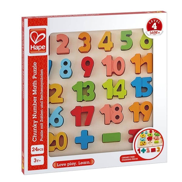 Hape Chunky Puzzle Matematik Yapbozu