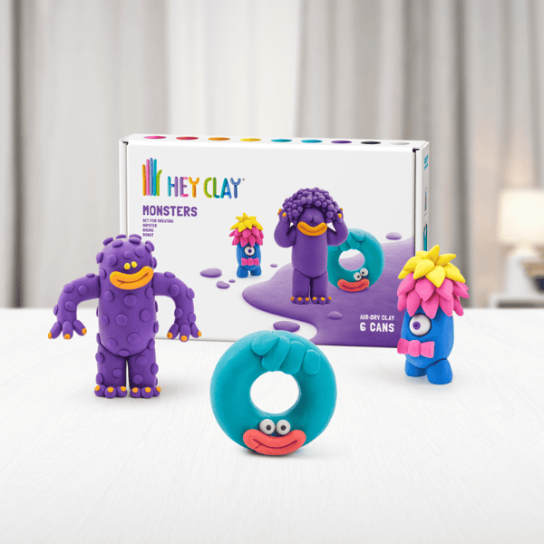 Hey Clay Yaratıcı Kil Seti - Hipster, Bigwig, Donut