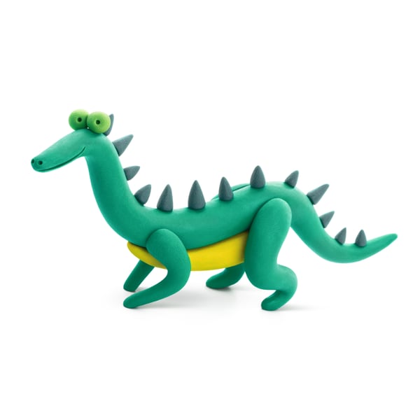 Hey Clay Yaratıcı Kil Seti - Lagosuchus, Allosaurus, Dimetrodon