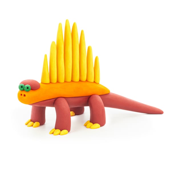 Hey Clay Yaratıcı Kil Seti - Lagosuchus, Allosaurus, Dimetrodon