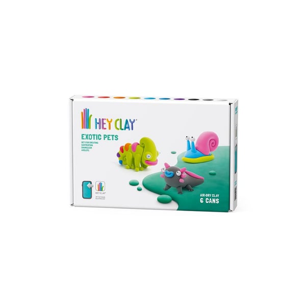 Hey Clay Yaratıcı Kil Seti - Chameleon, Gastropoda, Axolotl