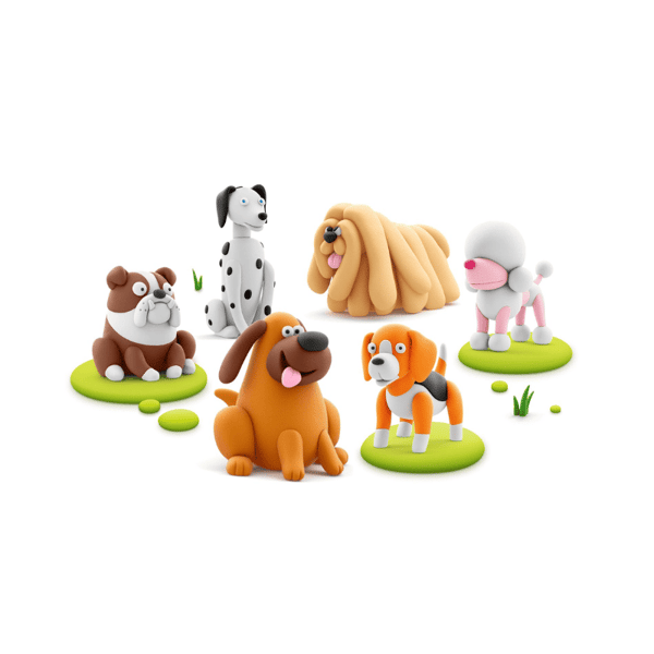 Hey Clay Yaratıcı Kil Seti - Dog Buddies