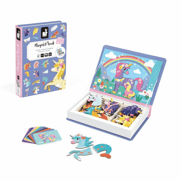 Janod Mıknatıslı Oyun Kitabı - Unicornlar