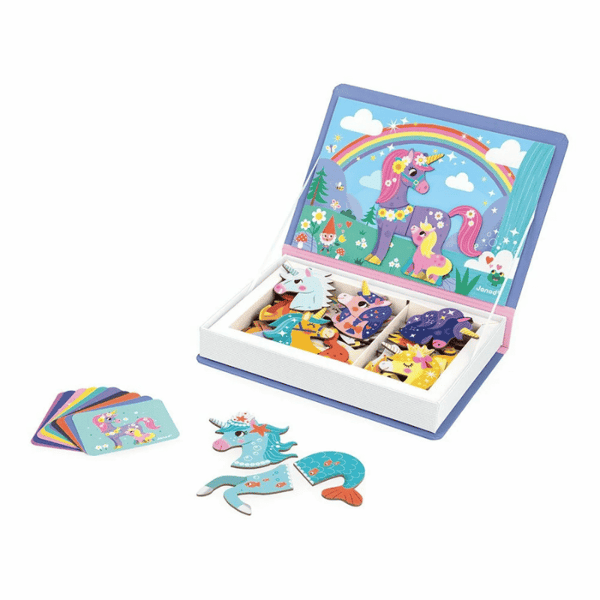 Janod Mıknatıslı Oyun Kitabı - Unicornlar