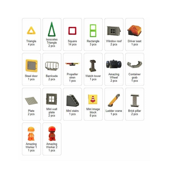Magformers Mıknatıslı Construction Set - 50 Parça