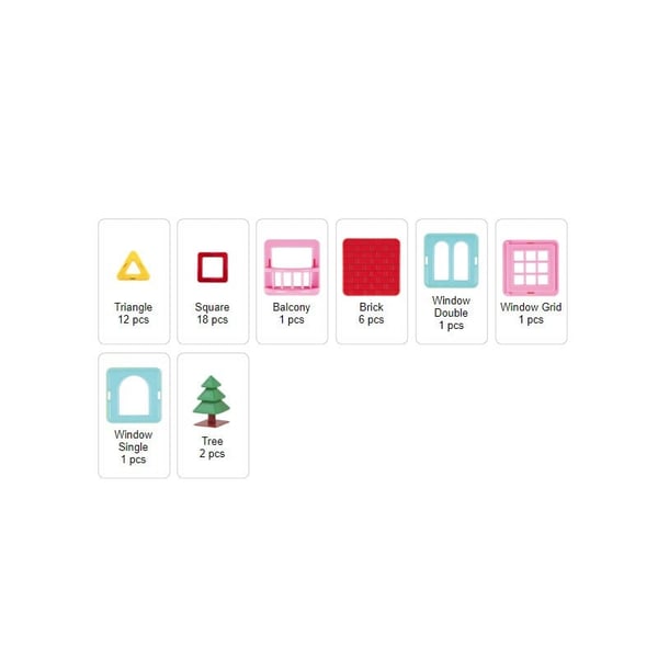 Magformers Mıknatıslı House Set - 42 Parça