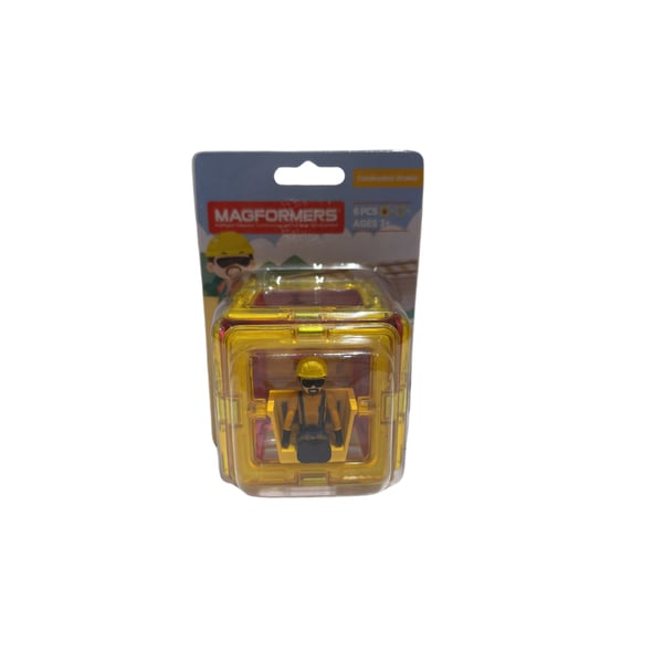 Magformers Mıknatıslı Mini Set - Construction Worker - 6 Parça