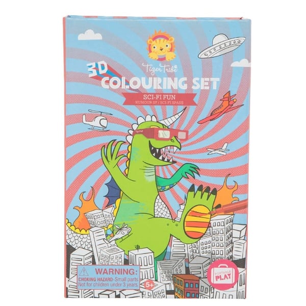 Tiger Tribe 3D Boyama Seti - Sci Fi Fun