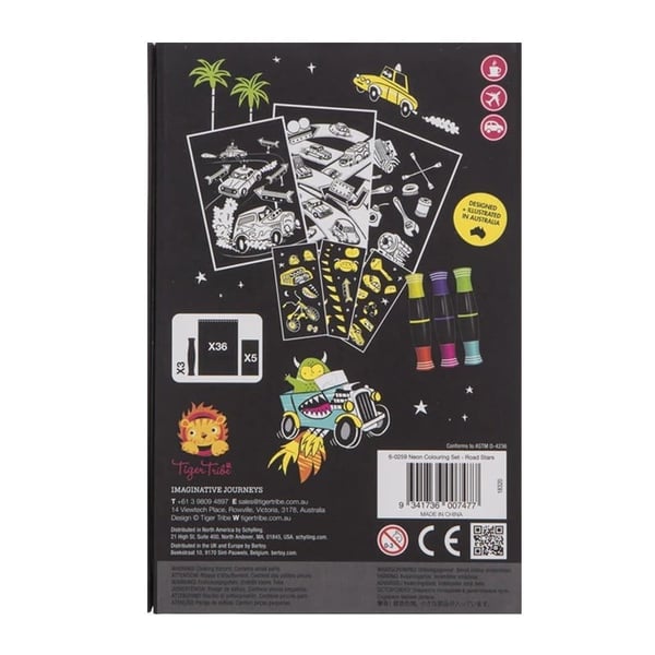 Tiger Tribe Neon Boyama Seti - Road Stars