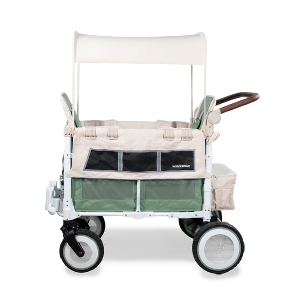 Wonderfold VW2 Volkswagen İkili Bebek Arabası Vagonu - Haki Yeşil