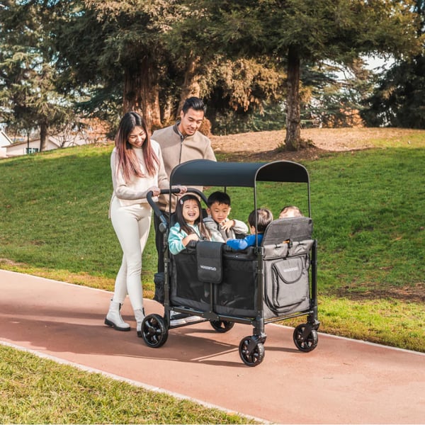 Wonderfold W4 Elite Dörtlü Bebek Arabası Vagonu - Siyah