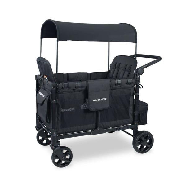 Wonderfold W4 Elite Dörtlü Bebek Arabası Vagonu - Siyah