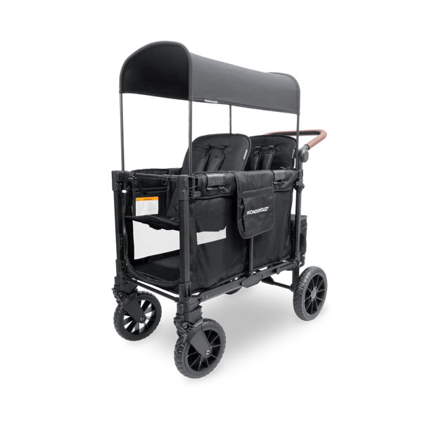 Wonderfold W2 Luxe Pro İkili Bebek Arabası Vagonu - Siyah