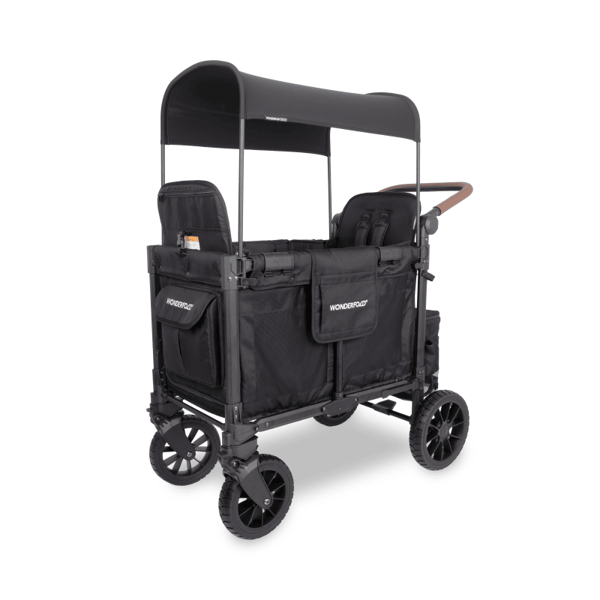 Wonderfold W2 Luxe Pro İkili Bebek Arabası Vagonu - Siyah