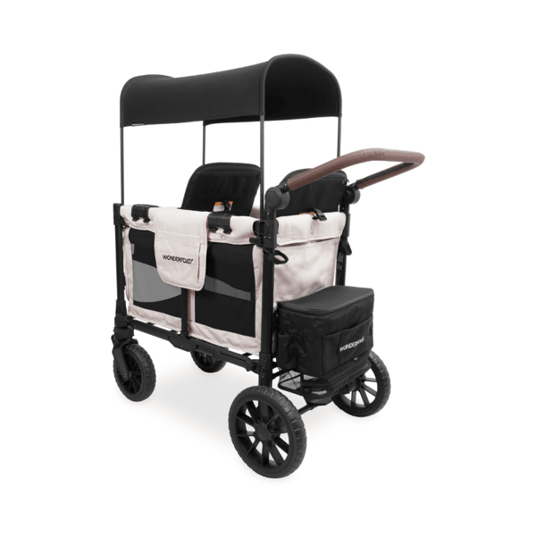 Wonderfold W2 Luxe Pro İkili Bebek Arabası Vagonu - Kum Beji