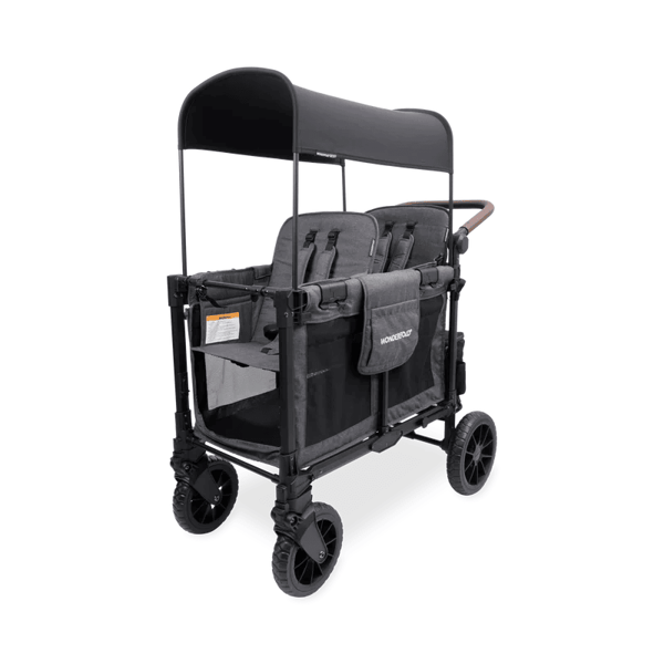 Wonderfold W2 Luxe Pro İkili Bebek Arabası Vagonu - Kömür Grisi