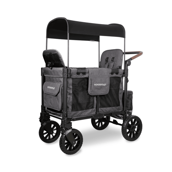 Wonderfold W2 Luxe Pro İkili Bebek Arabası Vagonu - Kömür Grisi