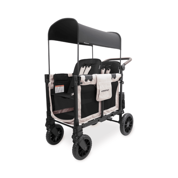 Wonderfold W2 Luxe Pro İkili Bebek Arabası Vagonu - Kum Beji