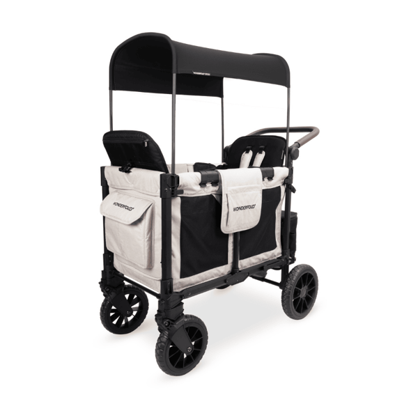 Wonderfold W2 Luxe Pro İkili Bebek Arabası Vagonu - Kum Beji
