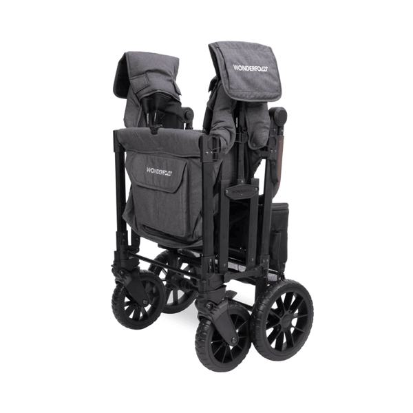 Wonderfold W4 Luxe Pro Dörtlü Bebek Arabası Vagonu - Kömür Grisi