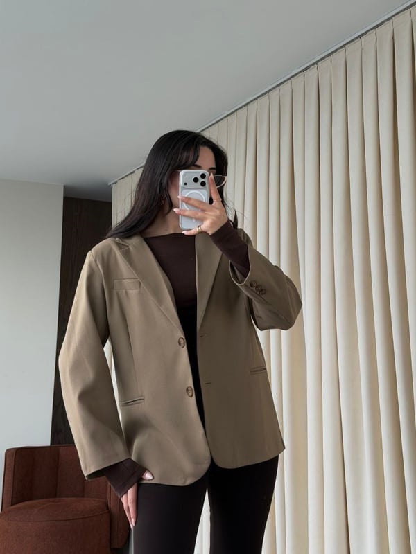 Haki Blazer Ceket - Seri 7619