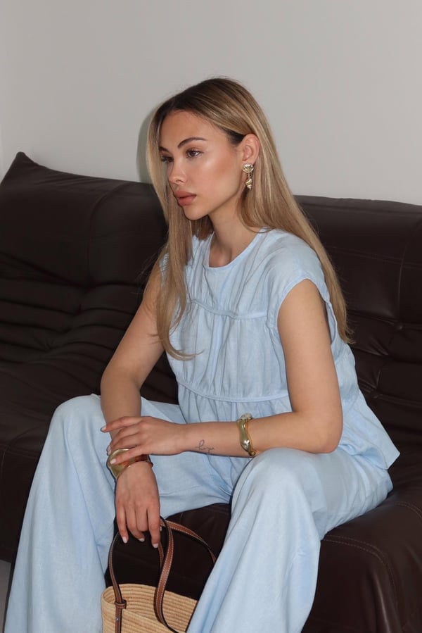 Mavi Milora Bluz Pantolon Takım