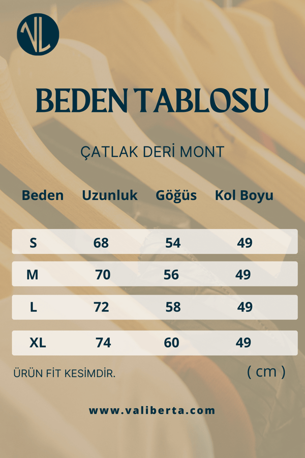 Çatlak Deri Mont - Vizon