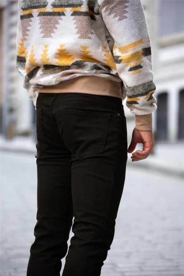 Etnik Desen Oversize Sweatshirt - Hoodie