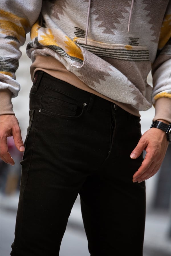 Etnik Desen Oversize Sweatshirt - Hoodie