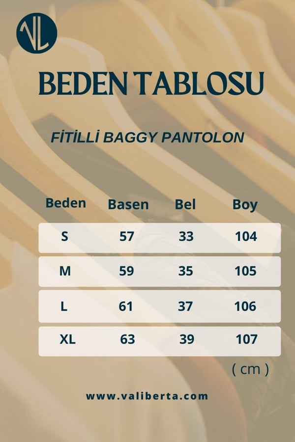 Fitilli Baggy Kalıp Erkek Pantolon - Gri