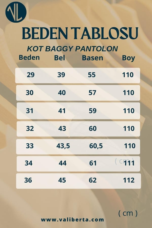 Kot Baggy Kalıp Erkek Pantolon - Mavi
