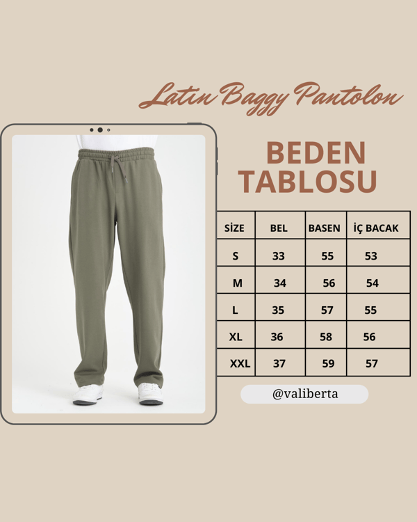 Latin Baggy Pantolon - Siyah