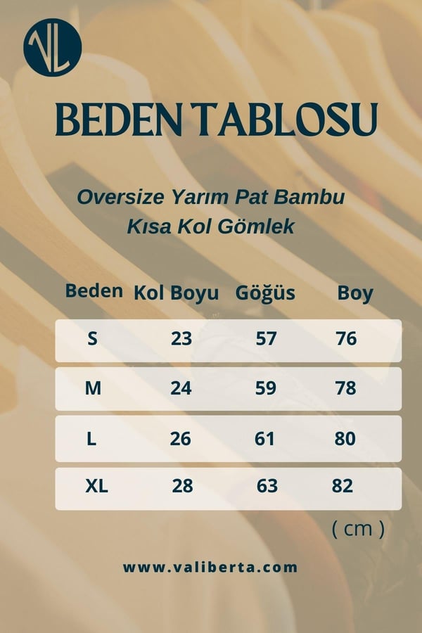 Oversize Yarım Pat Bambu Kısa kol Gömlek - Bej