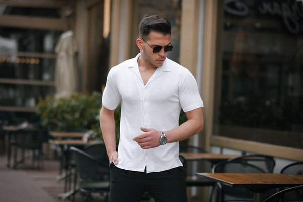 Premium Desenli Kısa Kol Gömlek