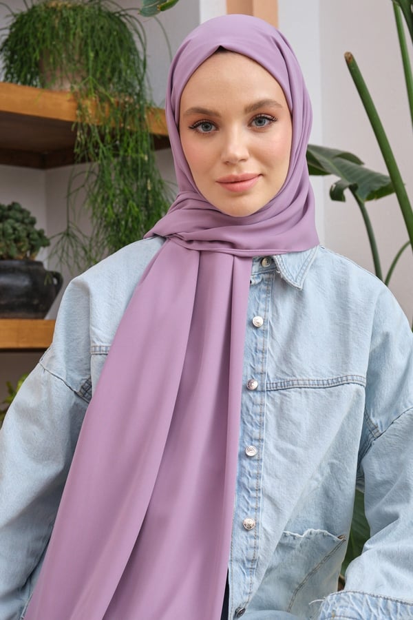 Medine İpeği Serisi EflatunMedineİpek52Şalland