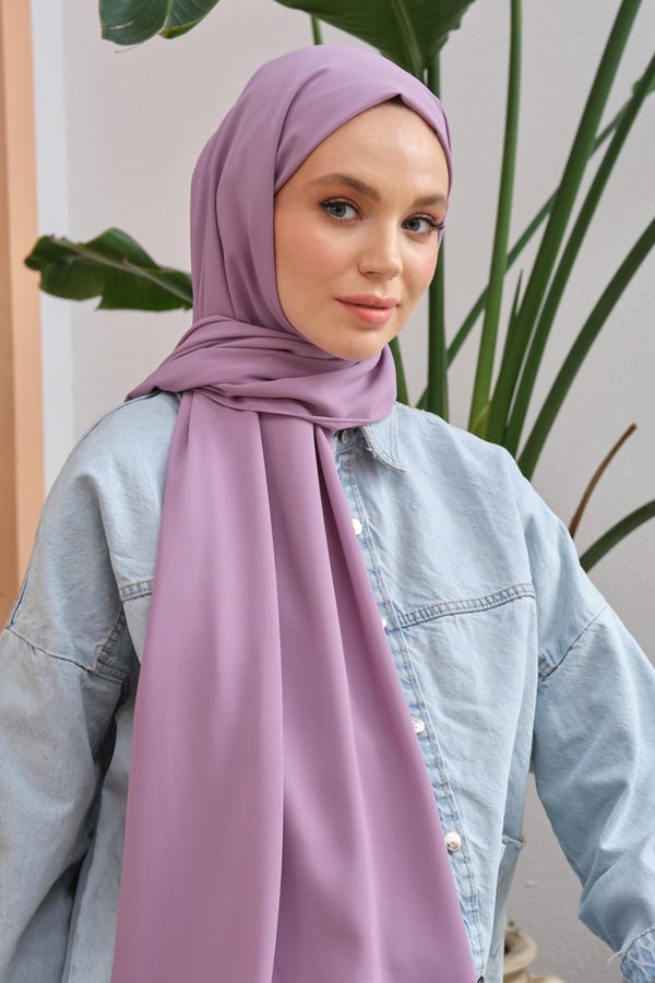 Medine İpeği Serisi EflatunMedineİpek52Şalland