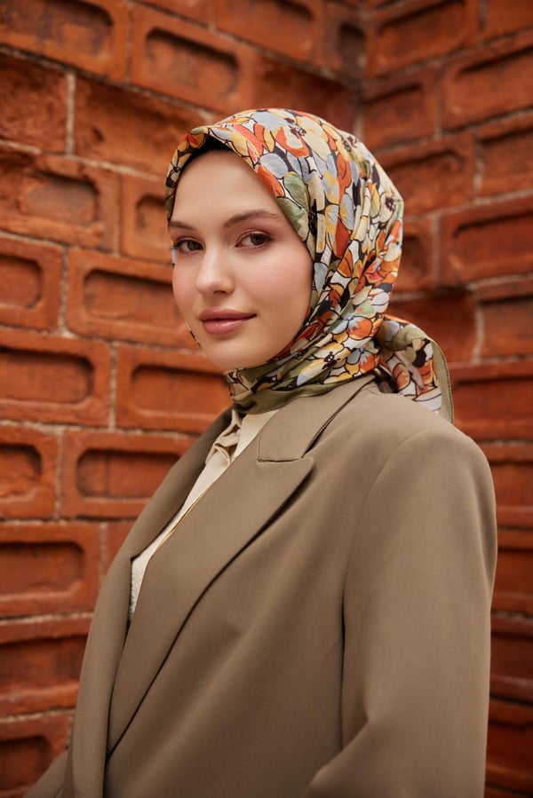 Şalland Baroq Desen Eşarp Soft YeşilSALLANDBAROQEŞARP2000Şalland