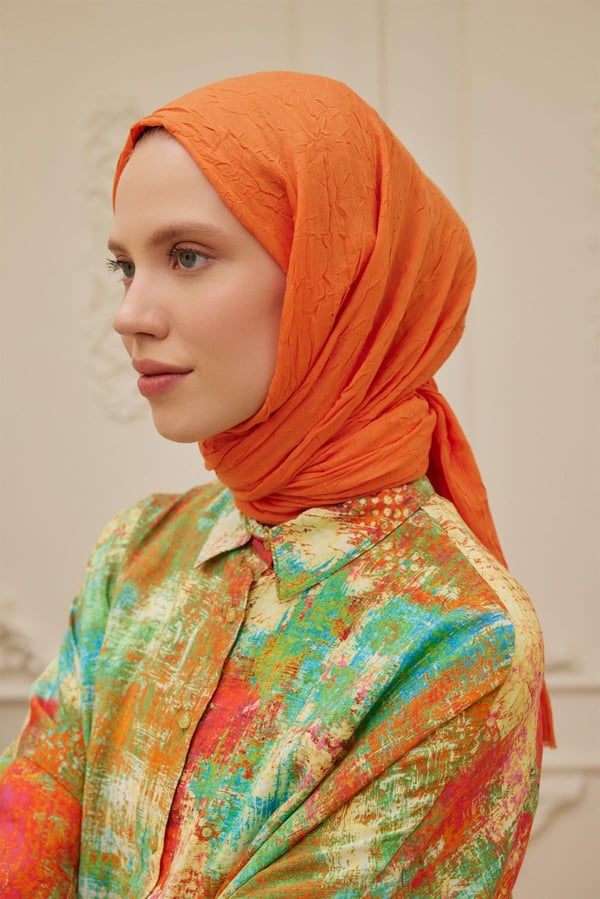 Viskon Kraş Şal Orangevskkra0029Şalland