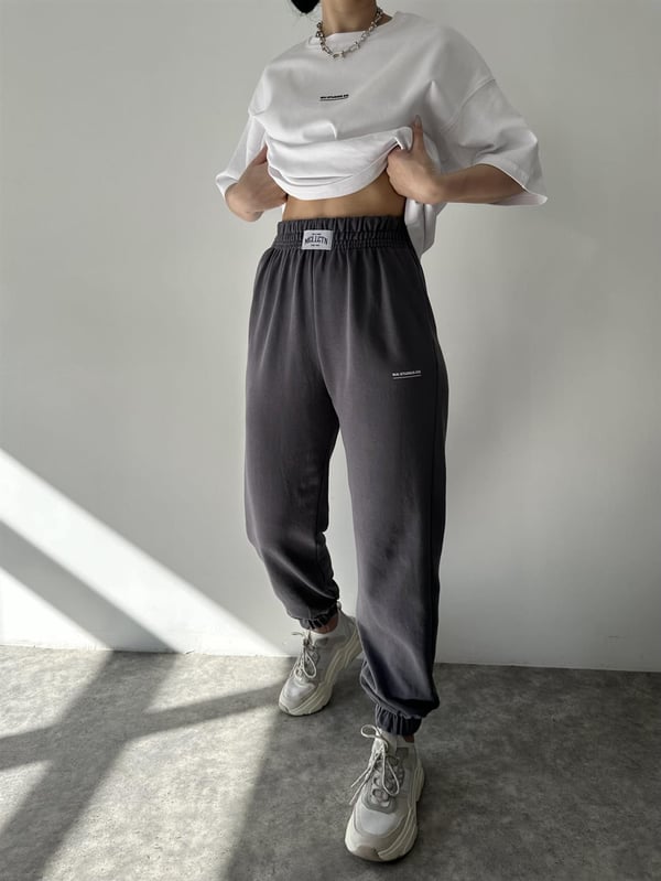 MCLLCTN Supreme Anthracite Oversize T-Shirt Track Suit