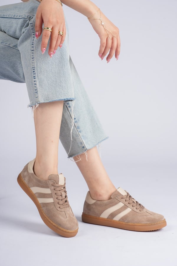 London Kadın Sneaker Dış Yüzey İçi Deri Comfort Yumuşak Taban Günlük Ayakkabı