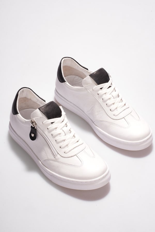 Madrid Kadın Sneaker Beyaz Hakiki Deri Comfort Yumuşak Taban Günlük Spor Ayakkabı