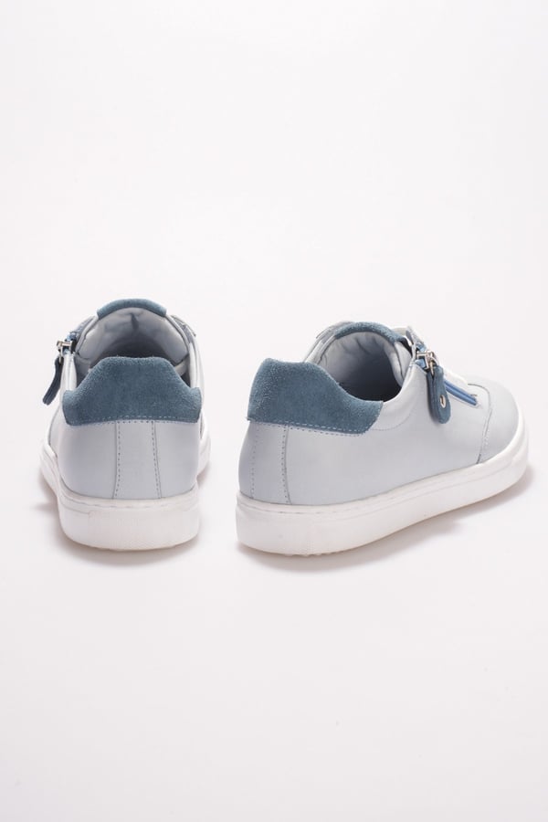 Madrid Kadın Sneaker Mavi Hakiki Deri Comfort Yumuşak Taban