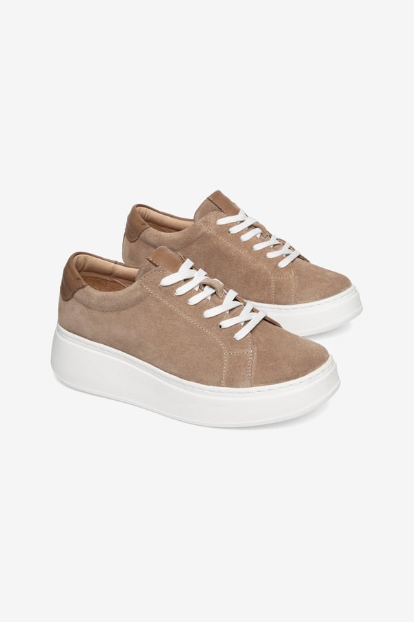 Nice Kadın Sneaker Deri Süet İçi Deri Comfort Yumuşak Taban
